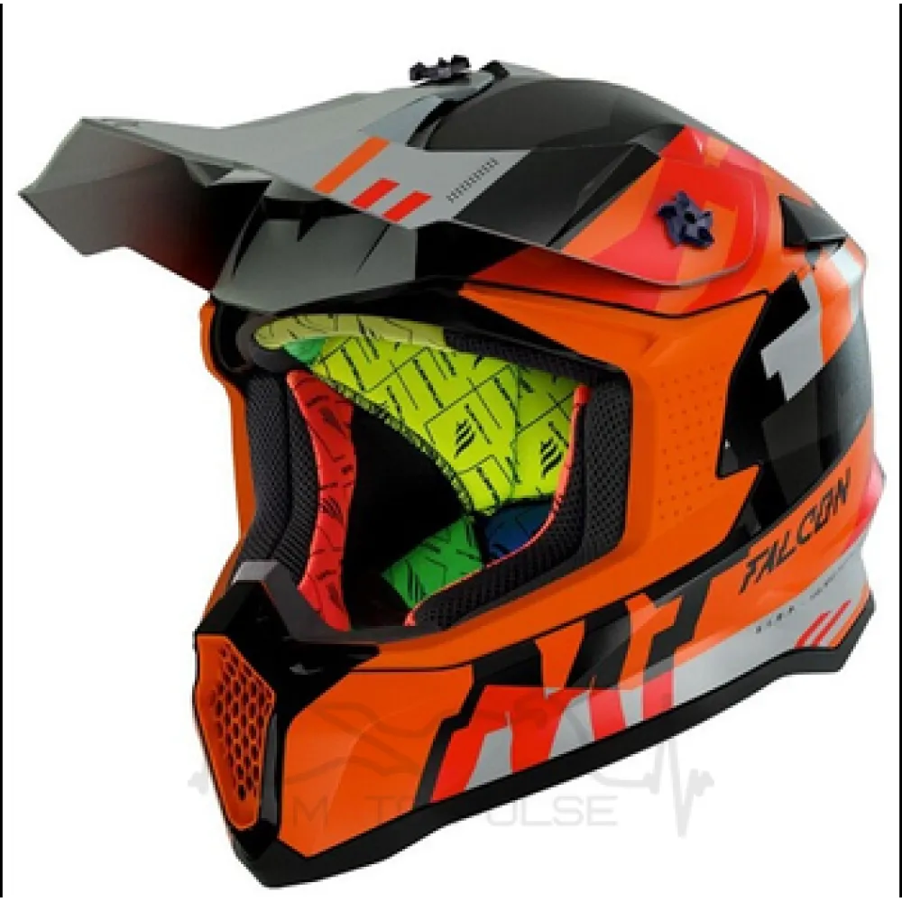 Мотошолом MT Falcon MX802 Arya A4 Fluo Orange/Black L